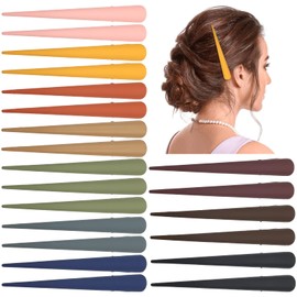 Cinaci 20PCS/10 Pairs Colorful Plastic 4.7 Inch Long Alligator Hair Clips for Hair Styling Sectioning Hair Barrettes Duckbill Hair Clip Accessories for Women Girls