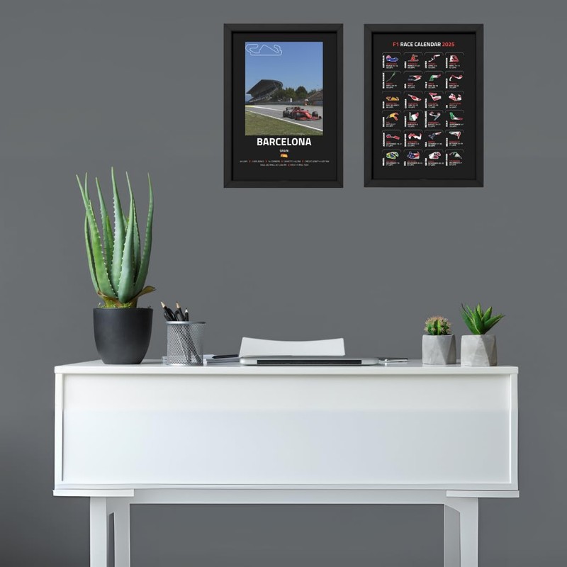Lap Legends Barcelona F1 Track Framed Display Gift