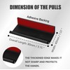 Qjaiune 12 Pack Self Adhesive Drawer Pulls, 3.15" Back Mount