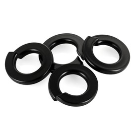 M12 Black Spring Lock Washer, 304 Stainless Steel, Black Coating Split Lock Washer Elastic Gasket, for Screws Fasteners, 20 PCS