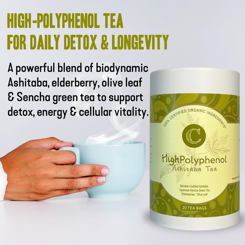 High‑Polyphenol Ashitaba Tea Blend – Demeter Certified Biodynamic U.S. Organic