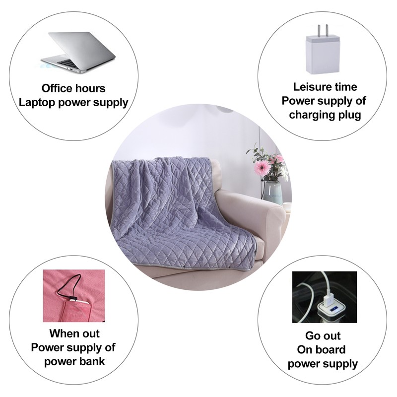 Wearable USB Electric Blanket Heating Blanket with Timing Function 3