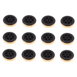 TEHAUX 12pcs Speaker Isolation Feet Pads Plastic Amplifier Foot Base for Improved Sound Clarity Vibration Dampening and Skid Protection Suitable for Amplifiers and Audio Equipment