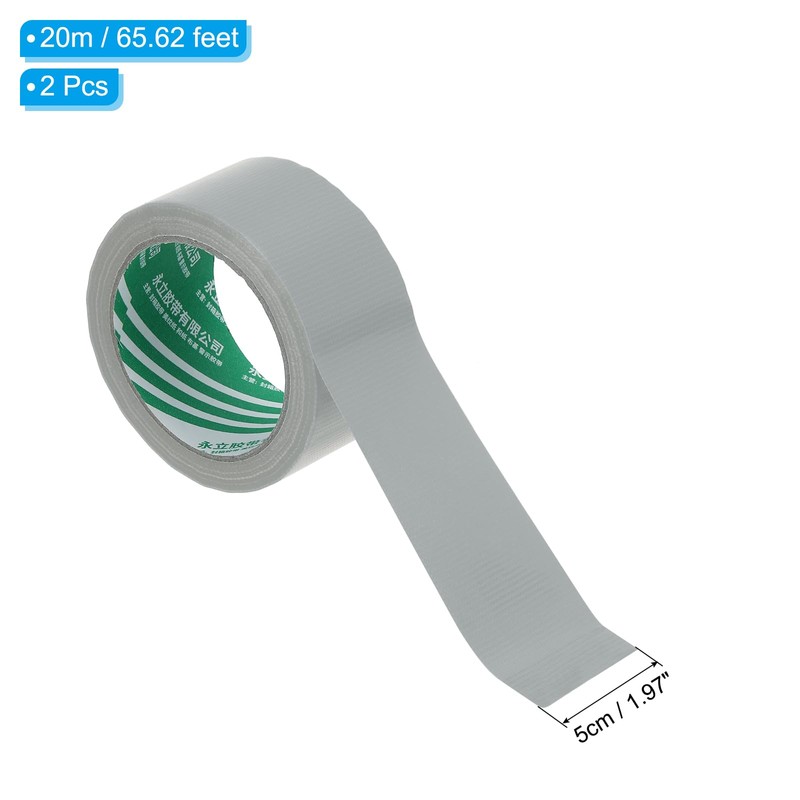 PATIKIL ピクルボールコートテープ2"×66フィート 屋内/屋外テニスバレーボールコート用ピクルボールコートマーキングキット シルバーグレー