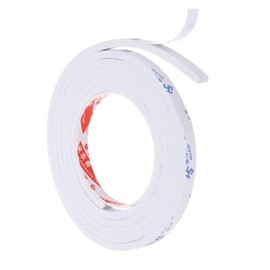 PATIKIL 2m/6.6ft Sealing Foam Tape, 1cm Wide 5mm Thick Single Sided Weather Stripping Door Seal Strip for Window Door Insulation, White