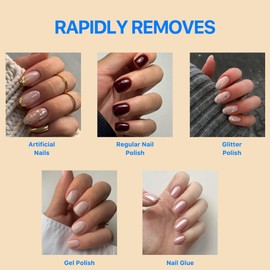 Gentle Touch Non-Acetone Nail Polish Remover | Nourishing Formula | Professional Quality | Rapid Remove | Non-Drying | 8 Fl oz