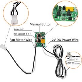 Replacement Printed Circuit Board for MaxxFan MaxxAir Deluxe RV Roof Vents, Compatible with Models 00A04301K, 00A04401K, 00-05301K, 00-06401K, 00-04301M, 00-04401M