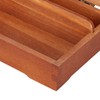 Wooden Sketching Pencil Box Antique Solid Wood Square Children Stationery