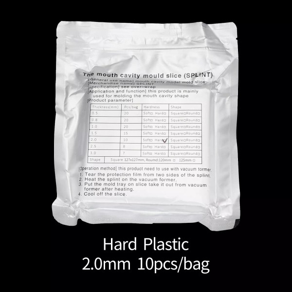 CAREPACY Dental Splint Hard/Soft 1.0-3.0 Orthodontic Vacuum Retainer Thermoforming Sheet