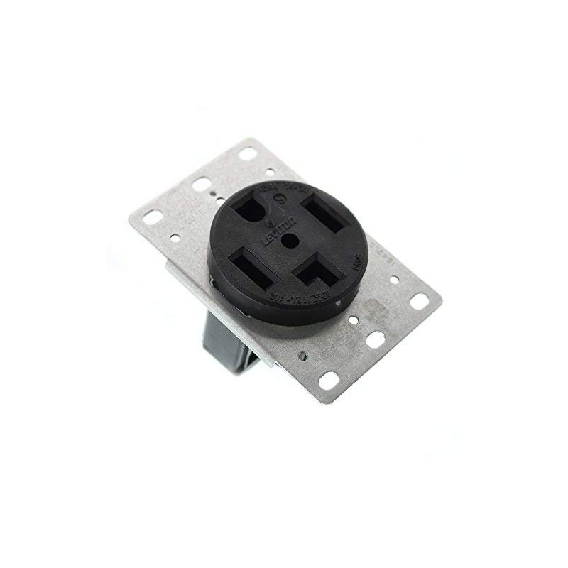 Leviton 4-Wire, 30-Amp, 250V Flush Mount Dryer Receptacle, 278-S00