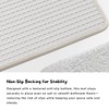 SAIONJI Croissant Half Circle Bath Mat, 30 x 17.7 Inch