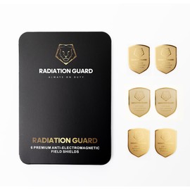 RADIATION GUARD Phone Protection Sticker,Works for Cell & Smart Phones, Laptops, Tablets,TV, Monitors - Suitable for All Devices,Golden -6 Pcs