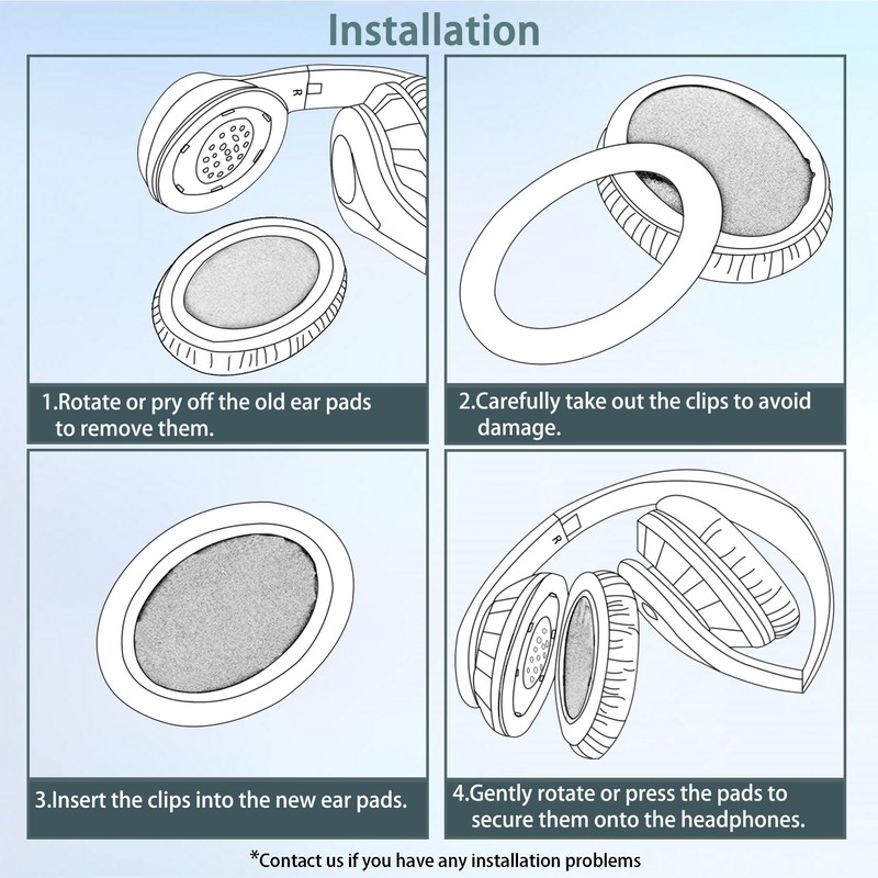HAIZEEN Ear Pads Compatible with Teufel Turn HiFi Headphones Ear
