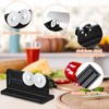 Dreyoo Cutlery Pointed Edge Knife Sharpener, Double Sided Stainless Steel