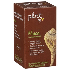 plnt Maca Organic, NonGMO Peruvian Maca (120 Vegetarian Capsules)