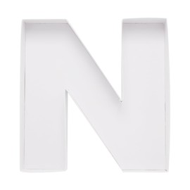 Cardboard Letter Fillable Charcuterie Board Candy Food Tray, 12.2 inch, Party Event Decoration (N Shape)