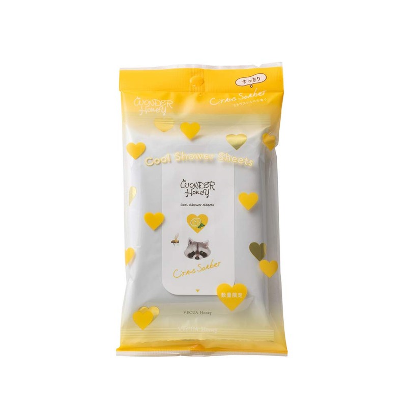 VECUA Honey Wonder Honey Cool Shower Sheet, Bare Skin, Citrus