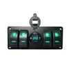 4 Gang Rocker Switch Panel ON Off Switch USB QC