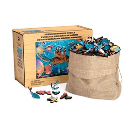 Buffalo Games - Tiny Bubbles Wood Puzzle - Whimsy Cut Jigsaw Pieces - 500 Piece Jigsaw Puzzle