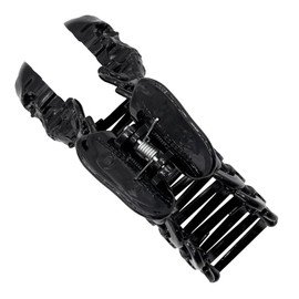 kreepsville 666 Gothic Skull Skeleton Ribcage Claw Horror Hair Clip (Black), 1 Count (Pack of 1)