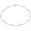 Savlano 925 Sterling Silver 9, 10 Inches Chain Anklet for