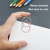 100pcs Rose Gold Star Paper Clips Slip Resistance Rust Prevention