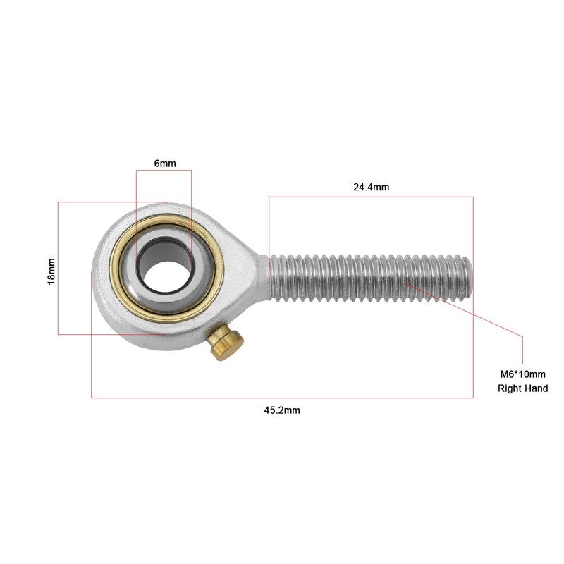 SG Store Pack of 2 M6 x 1.0 Spherical Joint