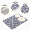 Moroccan Tile Gray Absorbent Dish Drying Mat Microfiber Dish Pat