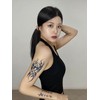 Henna sticker lettering Chicano tribal leopard / 헤나 스티커 레터링