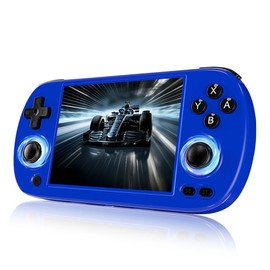 Anbernic RG40XXH Retro-Spielekonsole, 4-Zoll IPS Display, 64GB ROM, Linux 64-bit, RGB-Beleuchtung, Quad-Core A53 - Indigo Blau