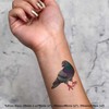 4 x 'Cute Pigeon' Temporary Tattoos - Water Resistant, Skin-Safe,