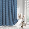MitoVilla Blue Boho Shower Curtains for Modern Farmhouse Bathroom Decor,