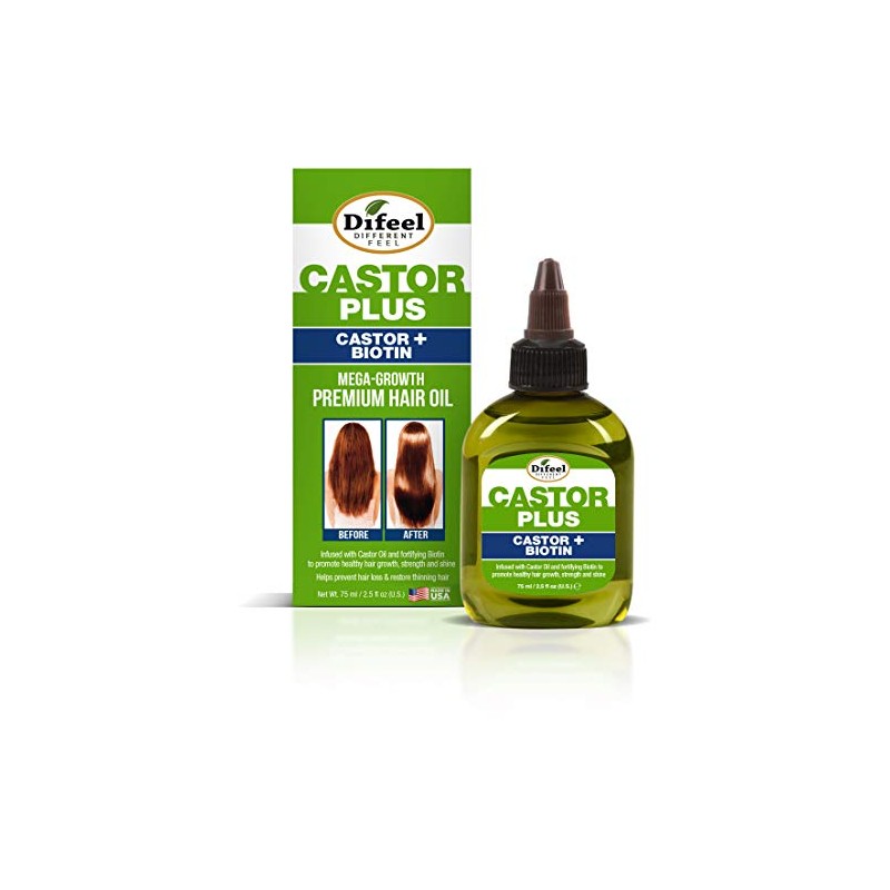 Difeel Premium Castor Plus Biotin - Mega-Growth Premium Hair Oil
