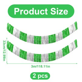 Rec Pack of 2 Tinsel Curtain, Decoration Birthday Girl, Photo Wall Background, Party Accessories, Birthday Decoration Girls, Foil Curtain Rainbow 30 x 300 cm, Party Decoration for Festival, Carnival