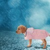 Dog Raincoat,Waterproof Rain Poncho with Hoodie, High Reflective Adjustable Pet