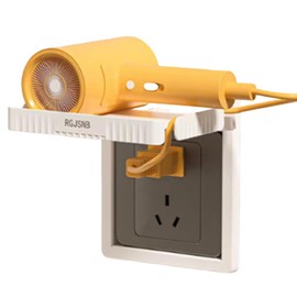 OULIGET Outlet Shelf Wall Holder,Small Plastic Selfs Adhesive Wall Mounted Outlet Shelf Holder for Kitchen Bathroom Camera Smart Phone Router Organization