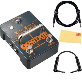 Orange Amp-Detonator Boost EQ Guitar Effects Pedal - Bundle with Instrument Cable and Austin Bazaar Polishing Cloth