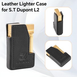 JINMUNIC Leather Lighter Case Cover Holder Sleeve Pouches for S.T Dupont Ligne 2 Lighter Accessories