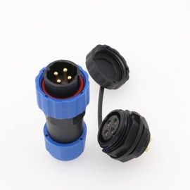 ZBLZGP SD20 Panel Mount IP68 Circular Electric Wire Waterproof Connector Plastic for Led Outdoor Lighting Strip Power Connector