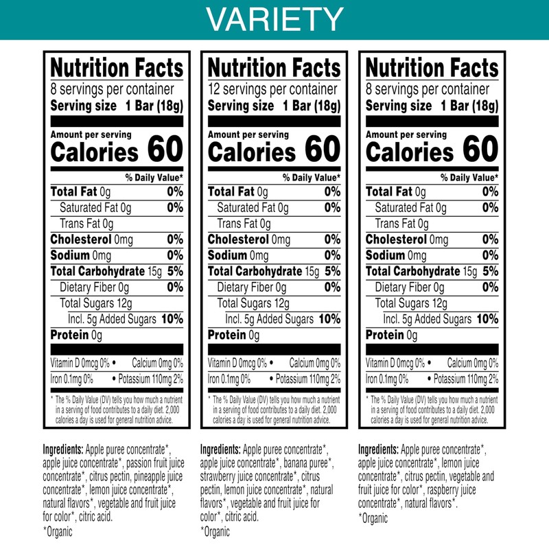 Pure Organic Layered Fruit Bars Variety Pack 28 count (Pack