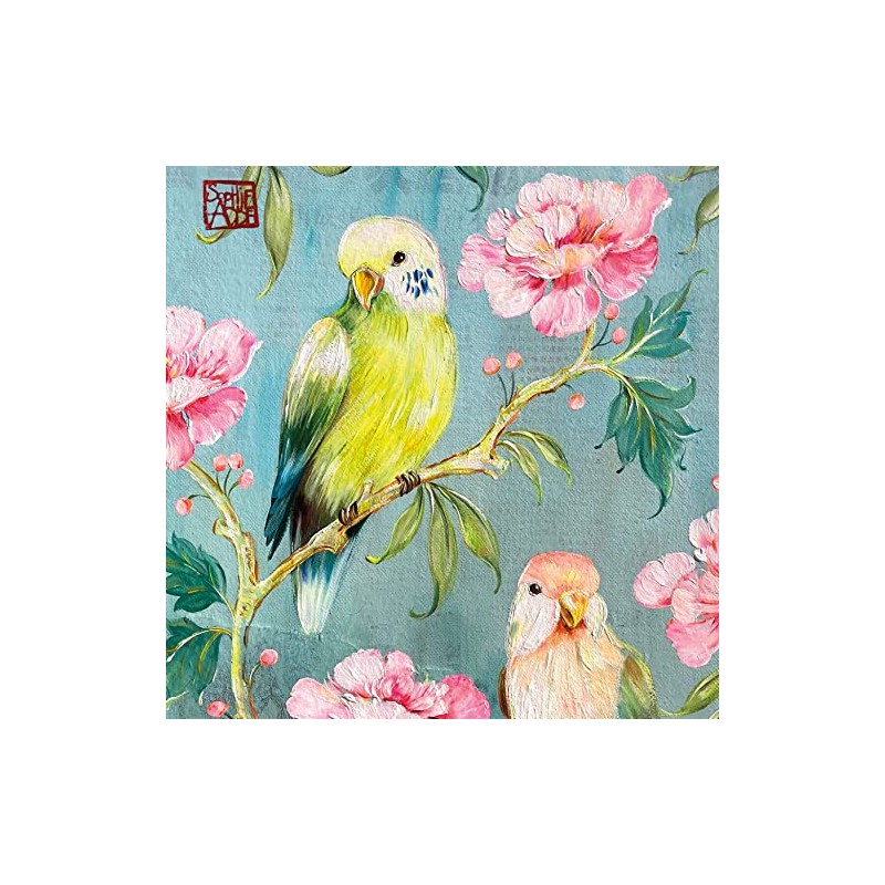 20 Napkins Birds in Colourful Paradise | Animals | Table