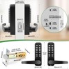 ANNFUZ Mechanical Keyless Entry Door Lock with Keypad,Double-Sided Keypad Lock