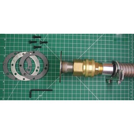 Innovative Generator Solutions GenExhaust for Champion #90 3hole or 4hole 1.5" galv Steel Tube 1' L, Quick Disc