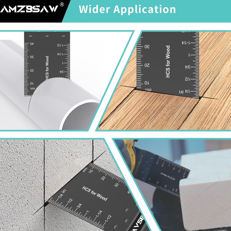 AMZBSAW 100 PCS Blades, Titanium and High Carbon Steel Saw