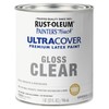 Rust-Oleum 242057 Painter's Touch Latex Paint, Quart, Gloss Clear,1 Quarts