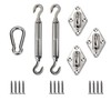 Jeremywell Sun Shade Sail Hardware Kit - 8 Inches -