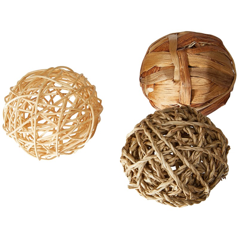Rosewood Naturals Trio of Fun Balls, Toys for Small Animals