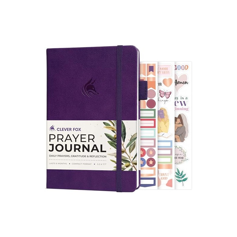 Clever Fox Prayer Journal – Daily Devotional & Gratitude Notebook