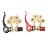 2PCS Car Battery Terminal 4 Way Positive Negative Copper Quick