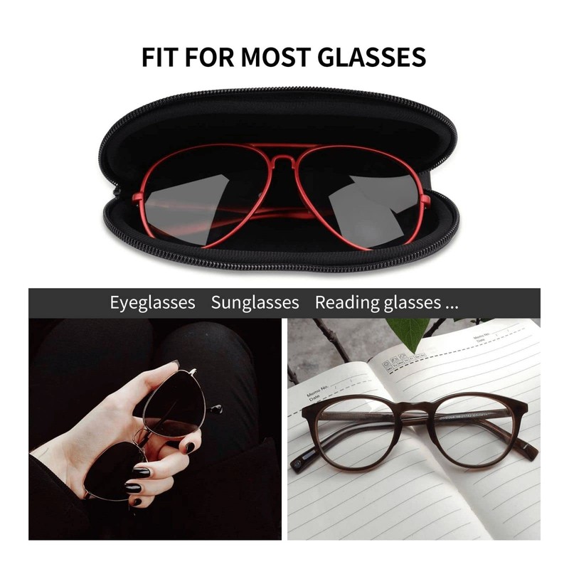 Monira & Gaspard Glasses Case, Eyeglass Case, Sunglasses Case, Lightweight,